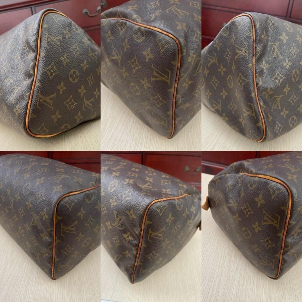 100% Authentic Louis Vuitton Brown Monogram Speedy 30 Handbag - Picture 2 of 15